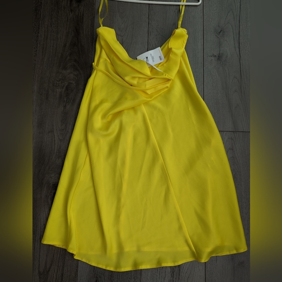 ASOS yellow Petite midi dress in Small - Picture 1 of 3
